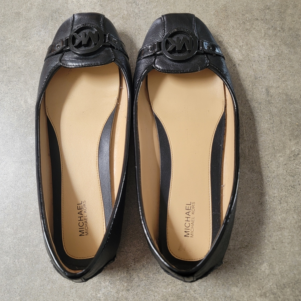 Michael Kors Black Leather Loafers